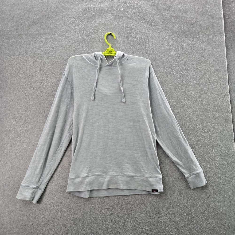 Faherty Men Sweatshirt M Gray Sunwashed Pullover Hoodie Drawstring READ